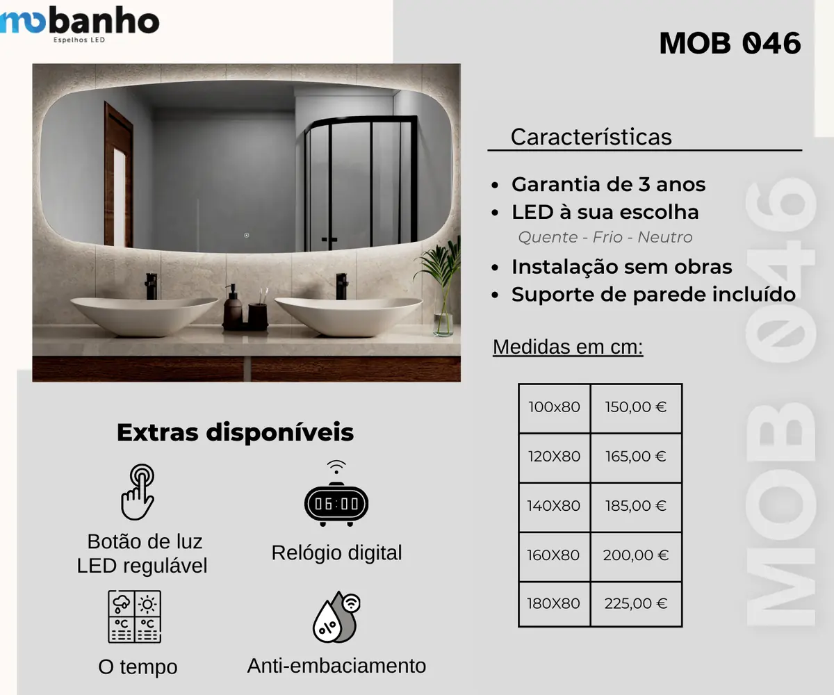 Espelho LED Gant — imagem 2