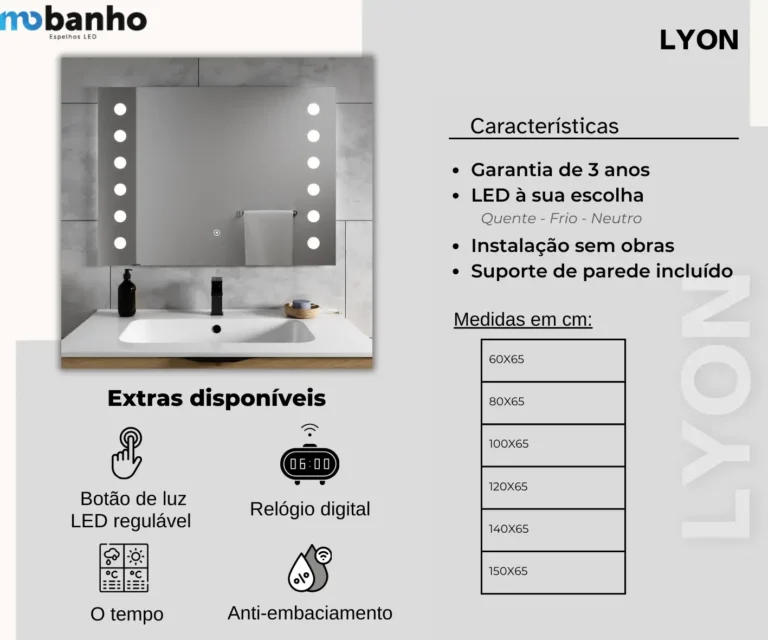 Espelho LED Lyon — imagem 2