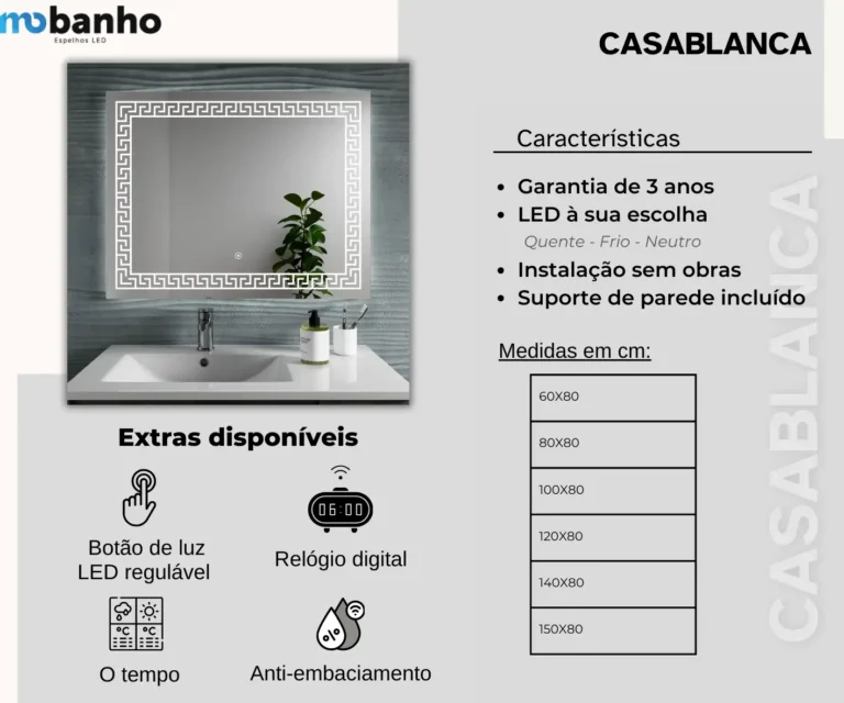 Espelho LED Casablanca — imagem 2
