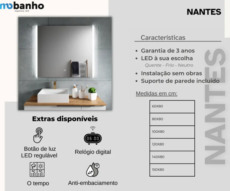 Espelho LED Nantes — imagem 2