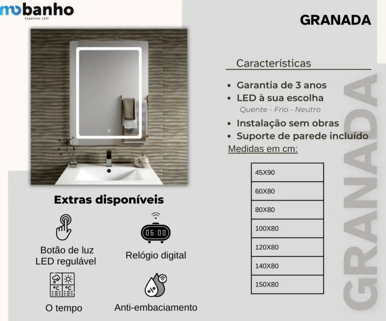 Espelho LED Granada — imagem 2