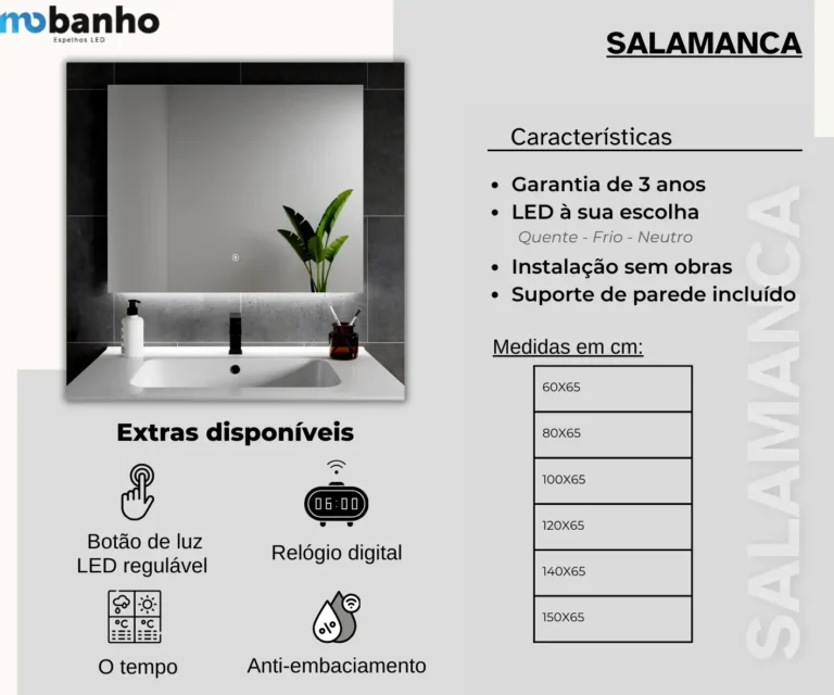 Espelho LED Salamanca — imagem 2