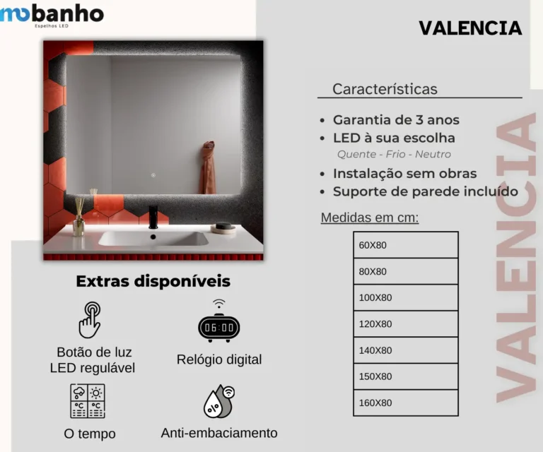 Espelho LED Valencia — imagem 2