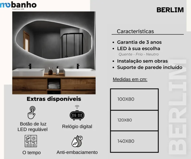 Espelho LED Berlím — imagem 2