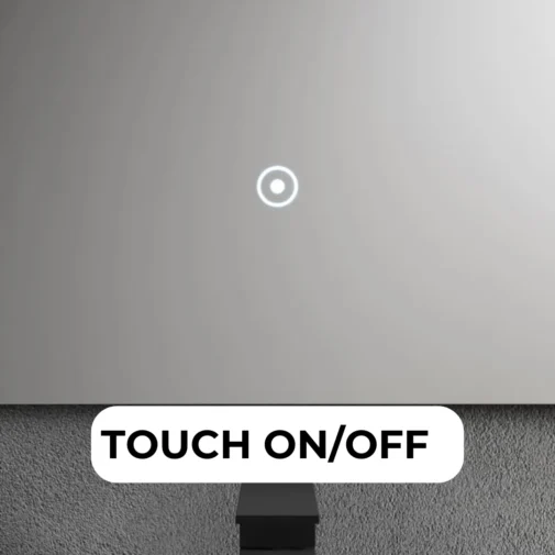 touch on off luz led espelho