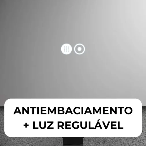 antiembaciamento e luz regulavel espelho